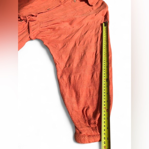 Free People Batwing Shirt Dress Tangerine Boho Mini 90% Cotton Women’s Sz XS - Picture 10 of 13